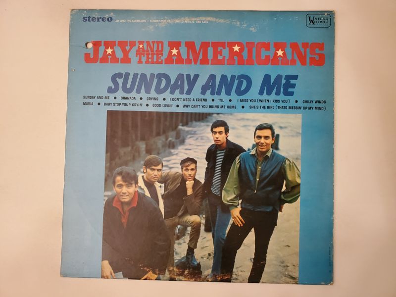 Jay and the Americans Sunday and Me vinyl record